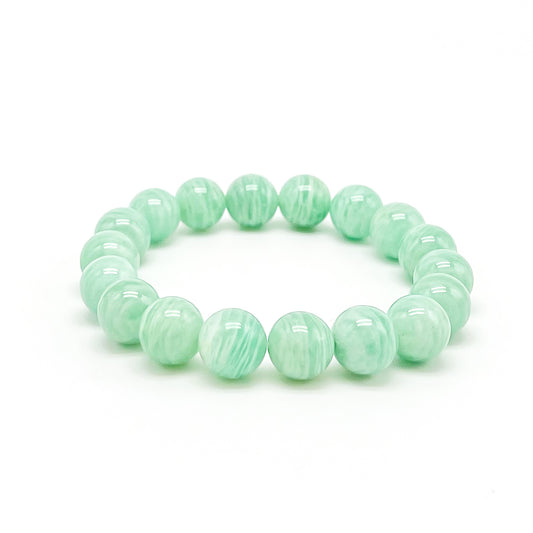 10MM AMAZONITE ELASTIC BRACELET