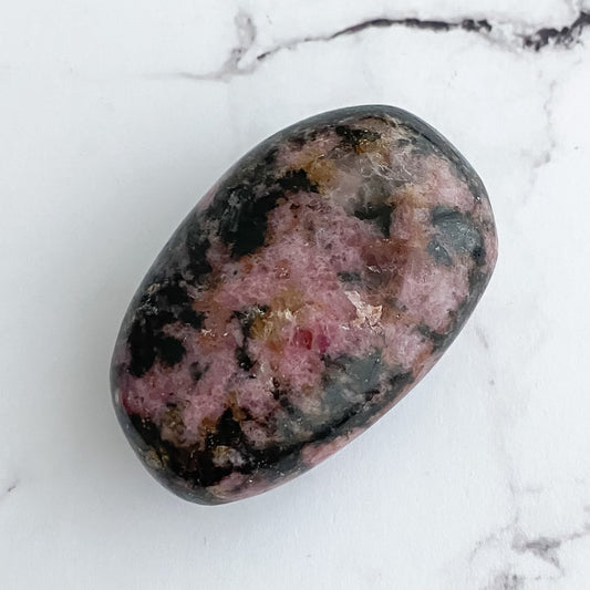 RHODONITE POLISHED HANDHELD TUMBLE
