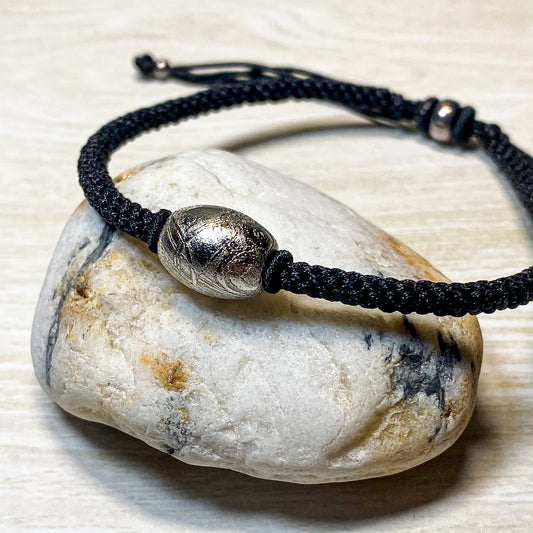 12 X 10 MM METEORITE DRUM WITH 925 SILVER BRACELET