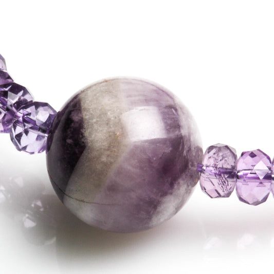 CHEVRON AMETHYST, HAMBURGER AMETHYST BRACELET