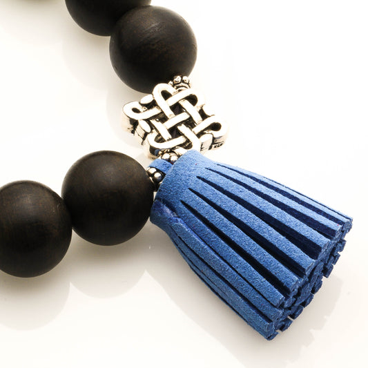 14MM HIGH GRADE AGAR WOOD, MYSTIC KNOT BRACELET