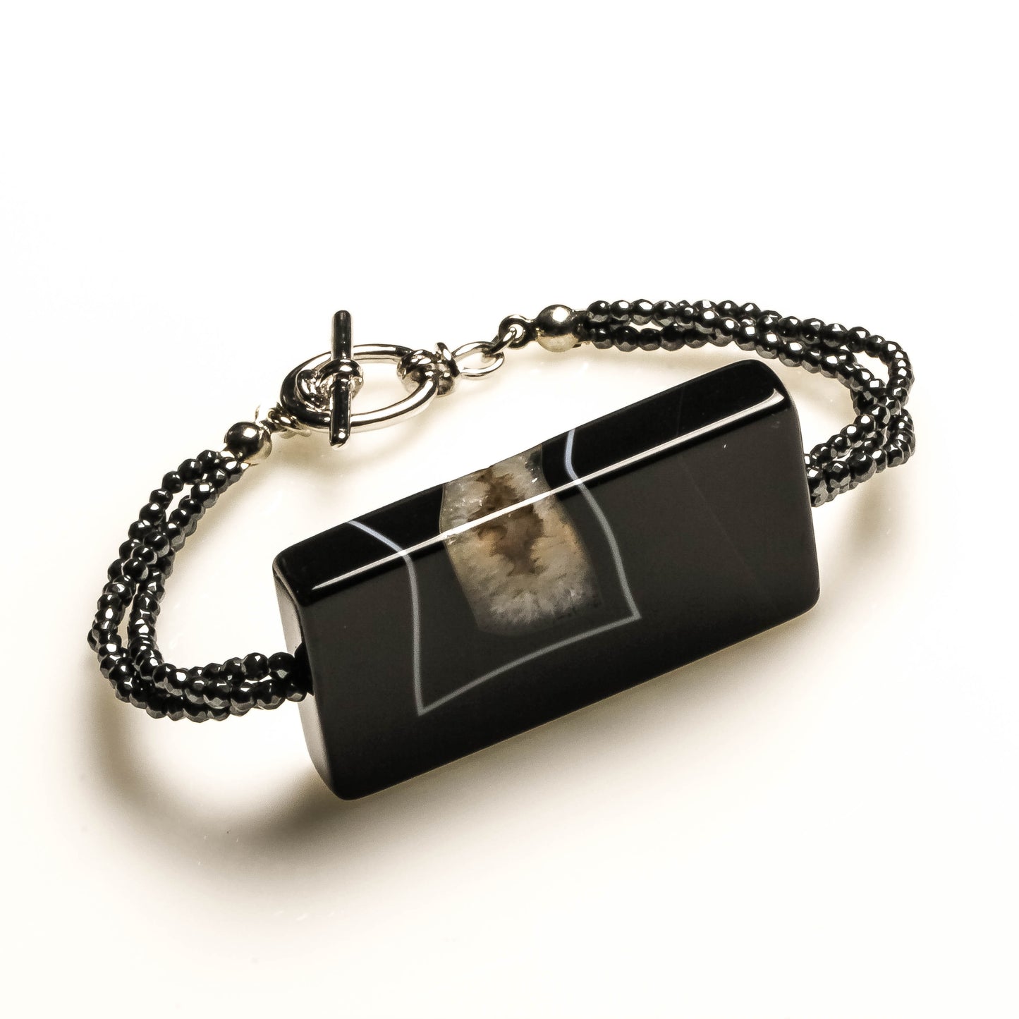 Handmade Hematite Agate Grounding Bracelet