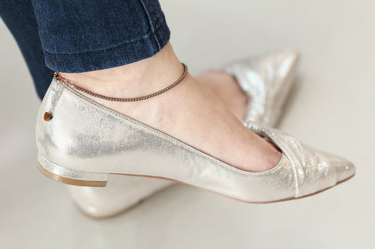 2.5MM ROSE HEMATITE, YELLOW TIGER'S EYE CHARM ANKLET