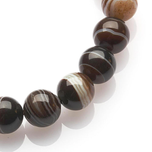 10MM AGATE MEDICINE LINE DZI BEADS CRYSTAL BRACELET