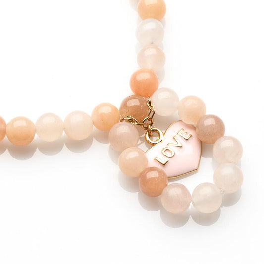 AGATE AND MOONSTONE LOVE BRACELET FOR WOMEN