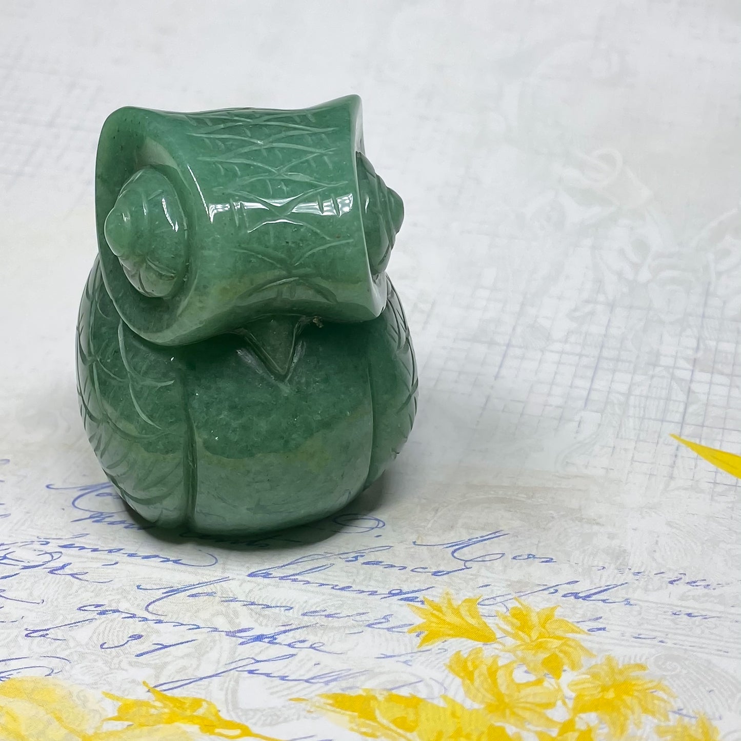 40 x 45 MM AVENTURINE OWL