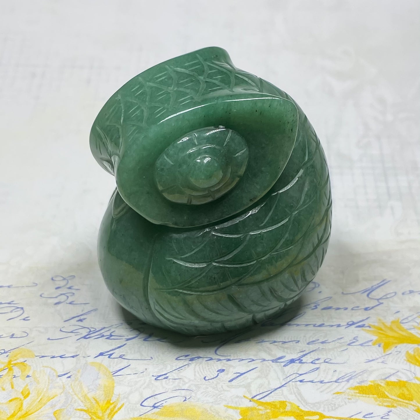 40 x 45 MM AVENTURINE OWL