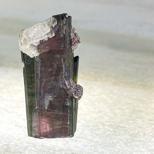 14 X 45 MM WATERMELON TOURMALINE WAND SPECIMEN