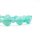 12MM AMAZONITE ALTERNATE HEART BRACELET