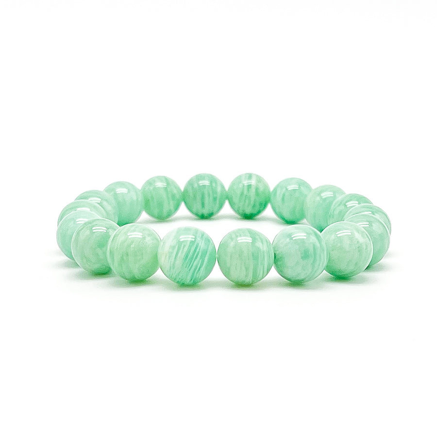 10MM AMAZONITE ELASTIC BRACELET