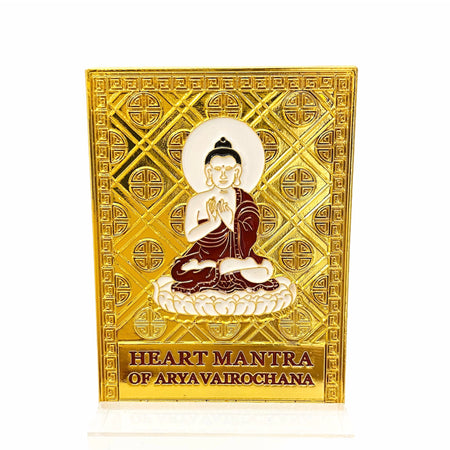HEART MANTRA VAIROCANA MINI PLAQUE