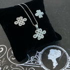 925 SILVER MYSTIC KNOT WITH CUBIC ZIRCONIA STUD EARRINGS