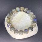 10MM FACETED LABRADORITE BRACELET