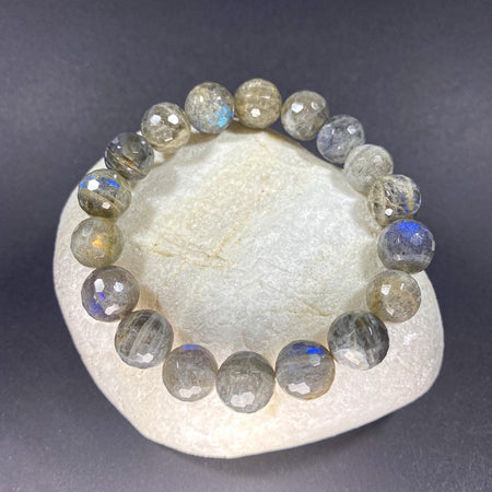 10MM FACETED LABRADORITE BRACELET
