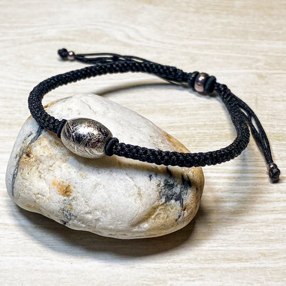 12 X 10 MM METEORITE DRUM WITH 925 SILVER BRACELET