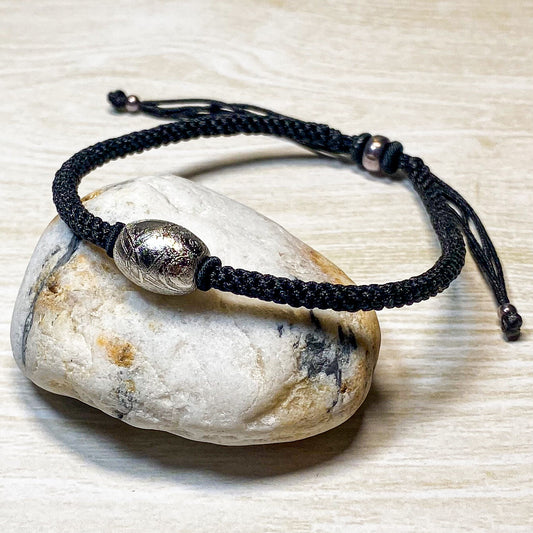 12 X 10 MM METEORITE DRUM WITH 925 SILVER BRACELET