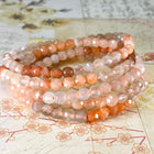 4MM 3 COLORS MOONSTONE MULTI-STRANDS BRACELET