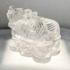 36 X 40 X 30MM CLEAR QUARTZ DRAGON TORTOISE