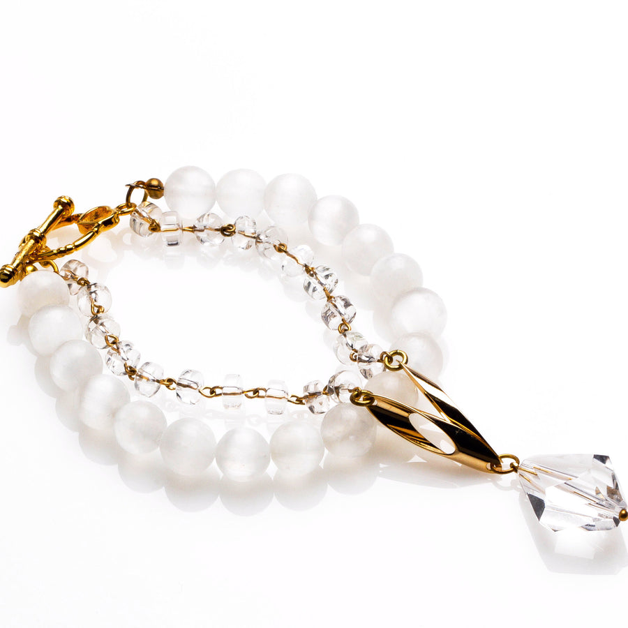 Selenite bracelet for women