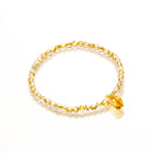 CITRINE AND GOLD RUTILATED QUARTZ WEALTH AND JOY BRACELET