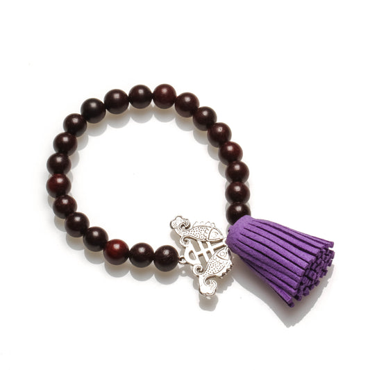 Handmade Abundance Red Sandal Wood Bracelet