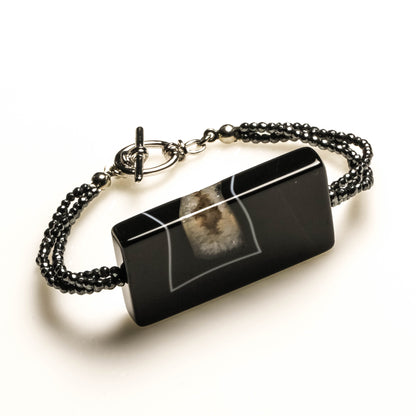 Handmade Hematite Agate Grounding Bracelet
