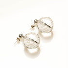Handmade Clear Quartz with Silver Earring