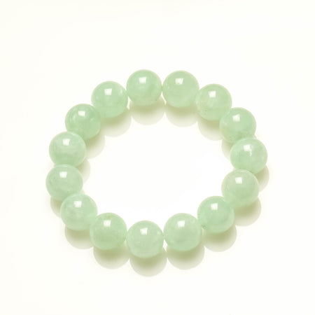 12MM HIGH GRADE PREHNITE CRYSTAL BRACELET