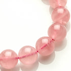 12MM HIGH QUALITY ROSE QUARTZ CRYSTAL BRACELET