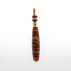 MEDICINE AGATE DZI WITH SANDAL WOOD PENDANT CHARM