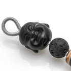 LONGEVITY TREASURE VASE DZI WITH LAUGHING BUDDHA PENDANT CHARM