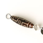 9 EYES DZI BEAD WITH MONEY BAG FENG SHUI PENDANT CHARM