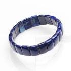 14 x 10 MM RECTANGLE LAPIS LAZULI ELASTIC BANGLE