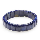 14 x 10 MM RECTANGLE LAPIS LAZULI ELASTIC BANGLE