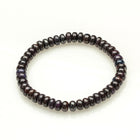 5MM SUGILITE HAMBURGER BEADS CRYSTAL BRACELET