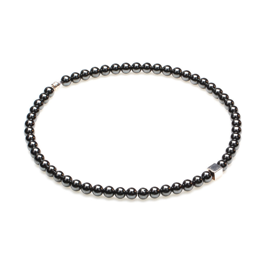 Hematite Ground and Study Necklace for men