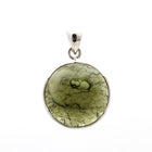 STAR OF DAVID MOLDAVITE WITH 925 SILVER PENDANT