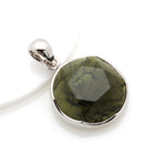 STAR OF DAVID MOLDAVITE WITH 925 SILVER PENDANT