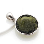 STAR OF DAVID MOLDAVITE WITH 925 SILVER PENDANT