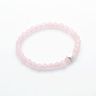 ROSE QUARTZ WITH HEART BRACELET FOR WOMEN