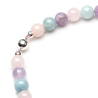 12MM AQUAMARINE, AMETHYST & ROSE QUARTZ CHOKER