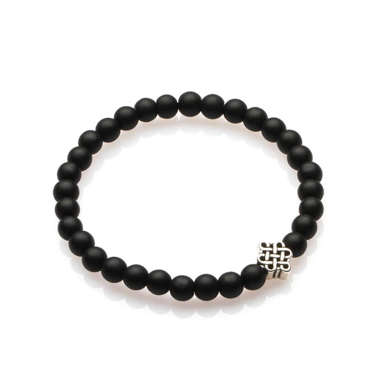 BIAN STONE BEADS AND MYSTIC KNOT FENG SHUI BRACELET