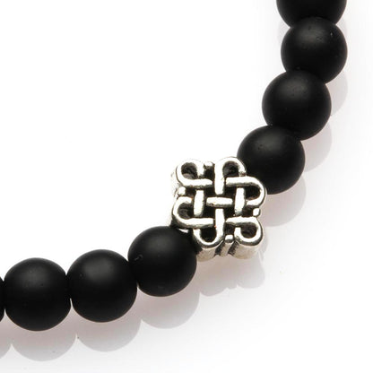 BIAN STONE BEADS AND MYSTIC KNOT FENG SHUI BRACELET