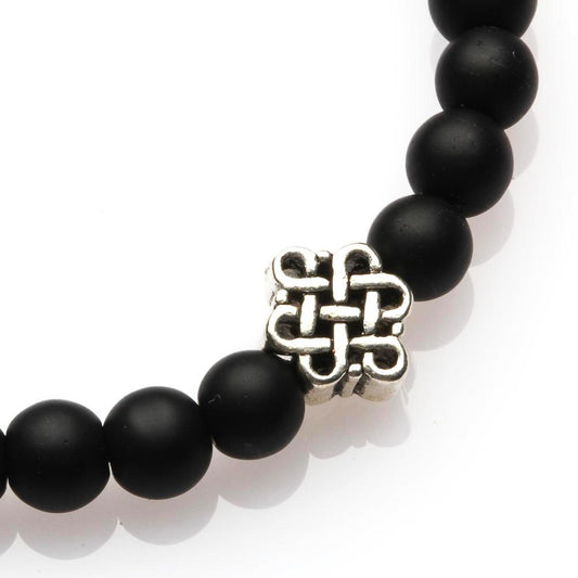BIAN STONE BEADS AND MYSTIC KNOT FENG SHUI BRACELET