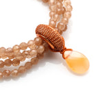 4MM FACETED AGATE, CARNELIAN TEARDROP BRACELET