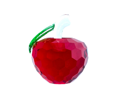 GLASS CRYSTAL RED APPLE