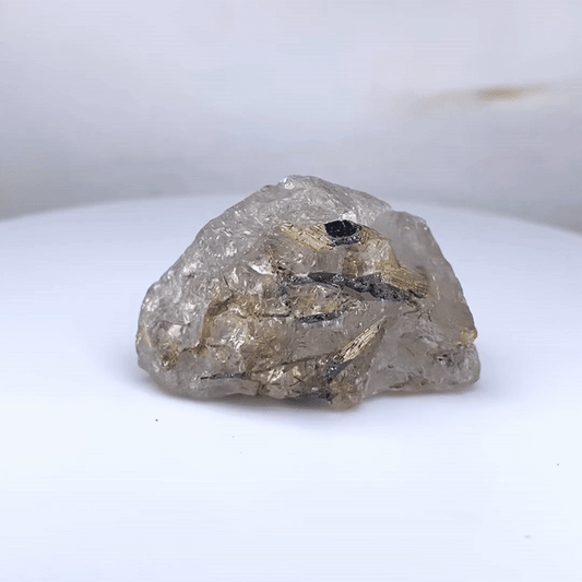 24 X 33 X 16MM GOLD RUTILATED RAW TUMBLE