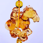 YELLOW LIULI MONKEY ON HORSE CHARM