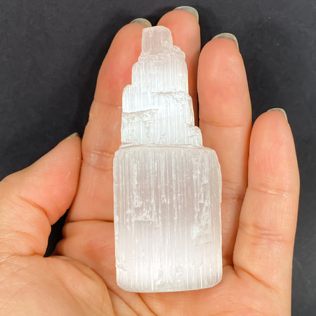 30 X 65MM MINI SELENITE CRYSTAL TOWER