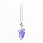 12MM X 8MM AMETHYST GOLDFISH CRYSTAL CHARM